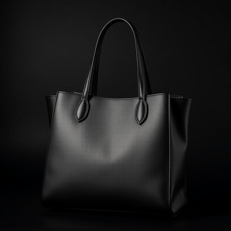Noir Classic PU Tote